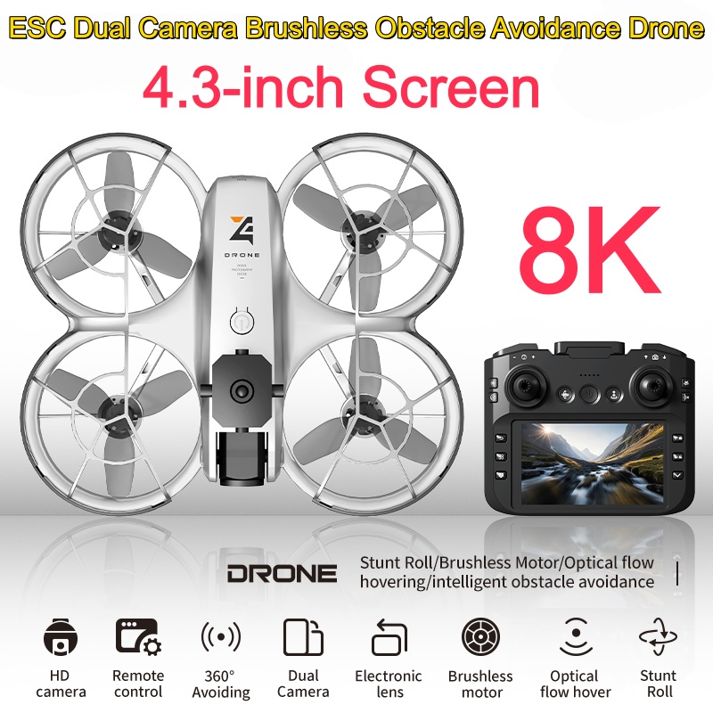 Drone Motor - Drone 8K ESC con Doppia Fotocamera,