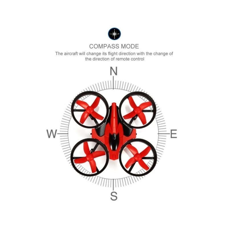 Mini 2.4G 4CH 4 assi giroscopi - Eachine Drone E010 recensione e prezzo